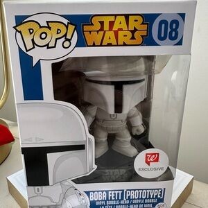 Star Wars Boba Fett Prototype White Figure